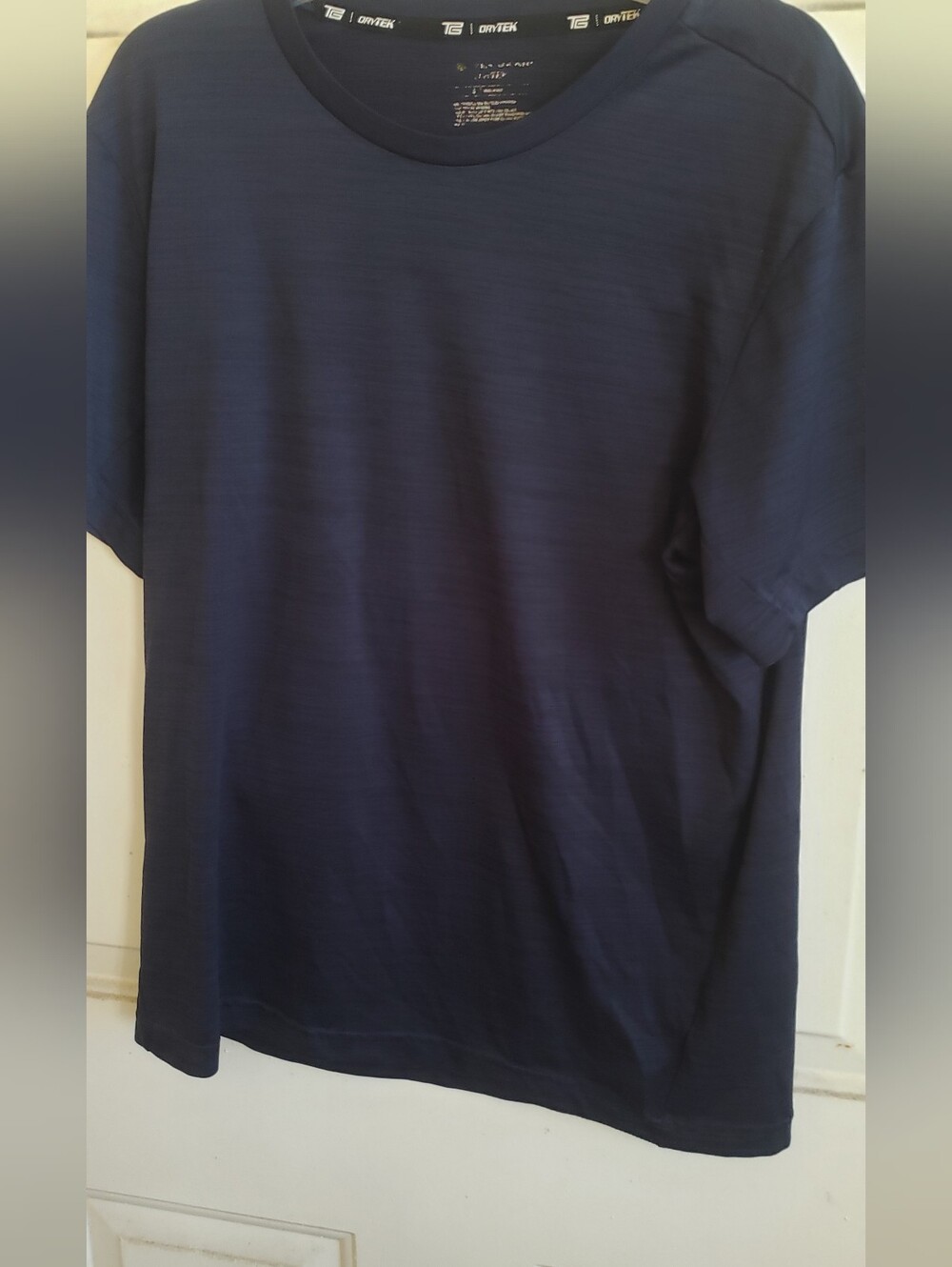 Men's Navy Crew Neck Dry Tek T-shirt